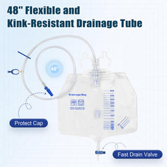 Atsuhut anti-reflux drip chamber preventing backflow for smoother drainage.