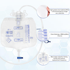 Atsuhut catheter bag accessories with hook and clip for secure attachment.
