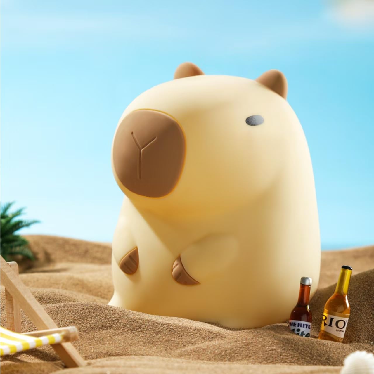 ATSUI capybara night light with soft silicone glow for gentle nursery lighting