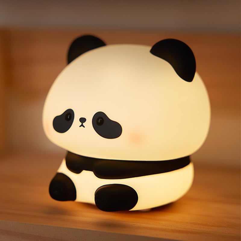 ATSUI cute panda night light with soft silicone shell for safe, comforting glow.
