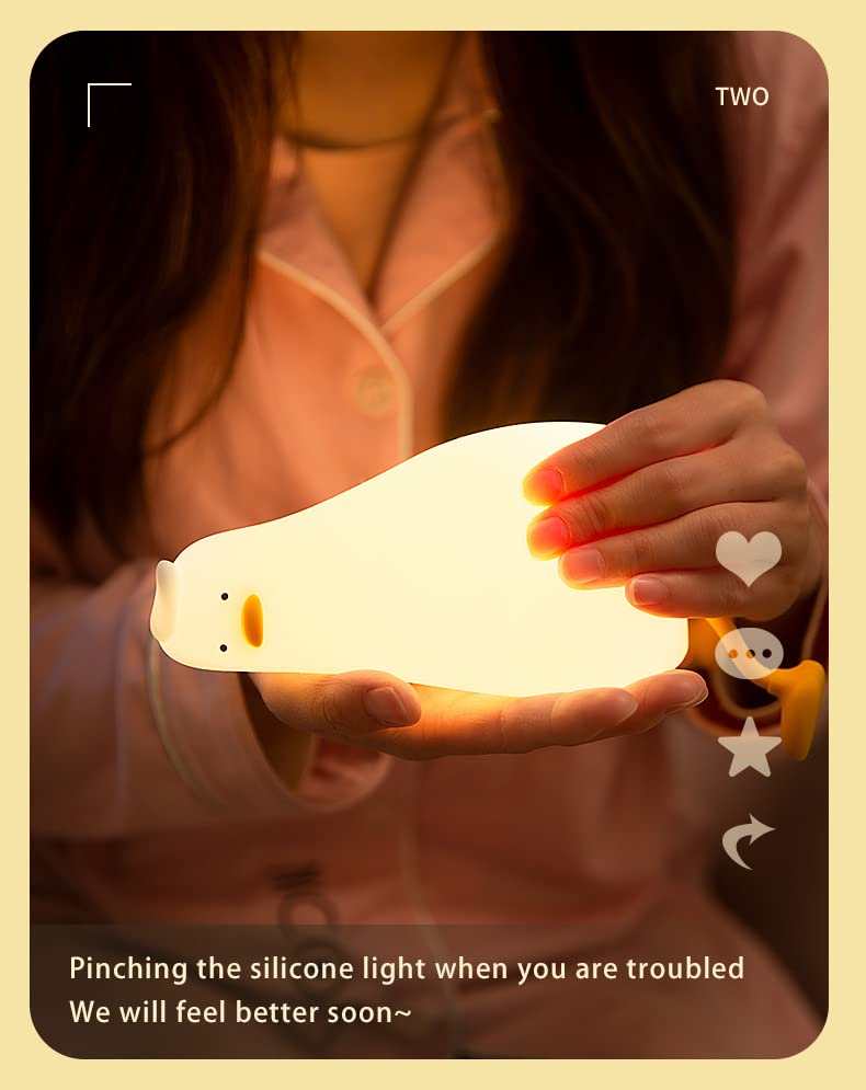 ATSUI Duck Night Light high brightness mode for diaper changes