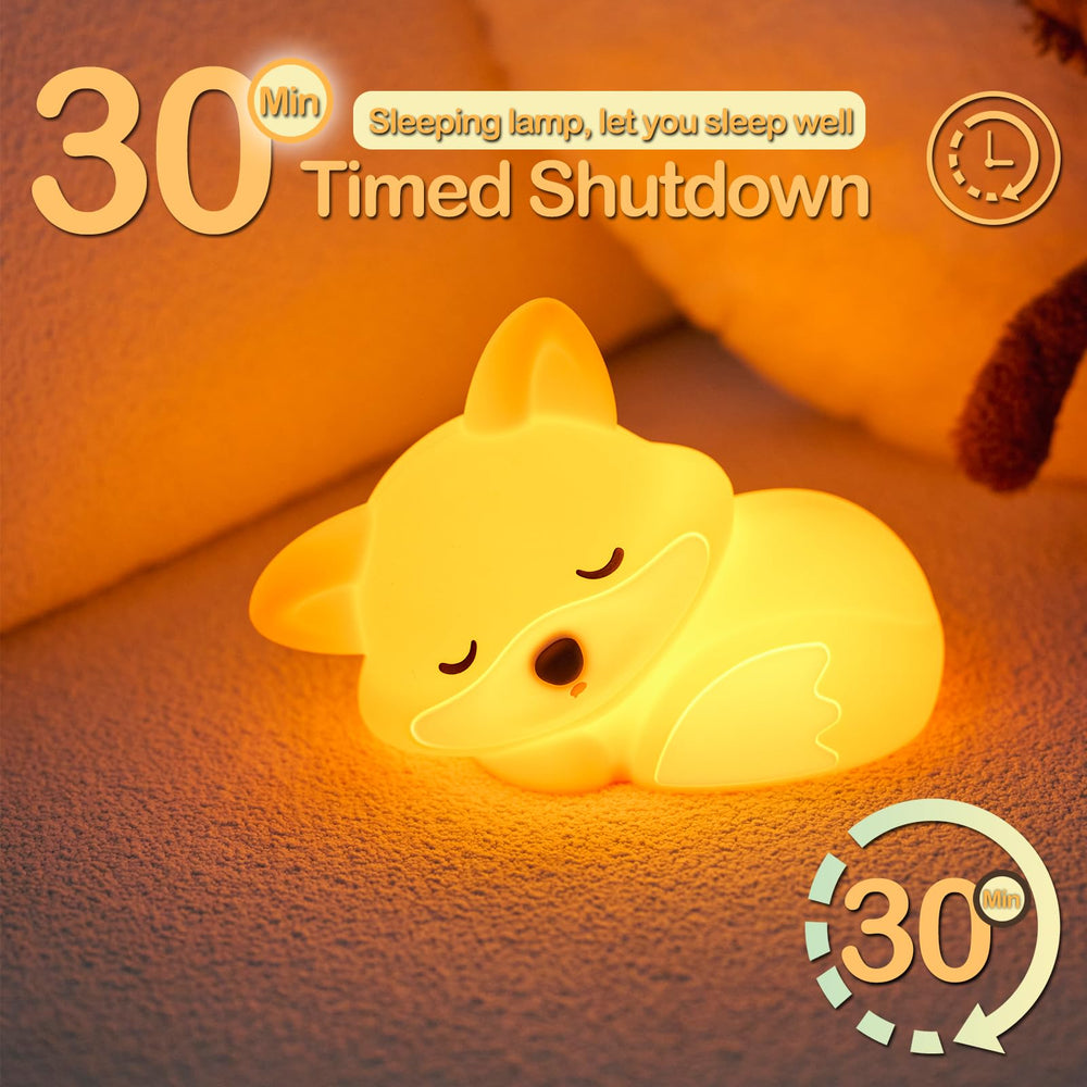 ATSUI Fox Night Light timer mode for convenient auto-off.