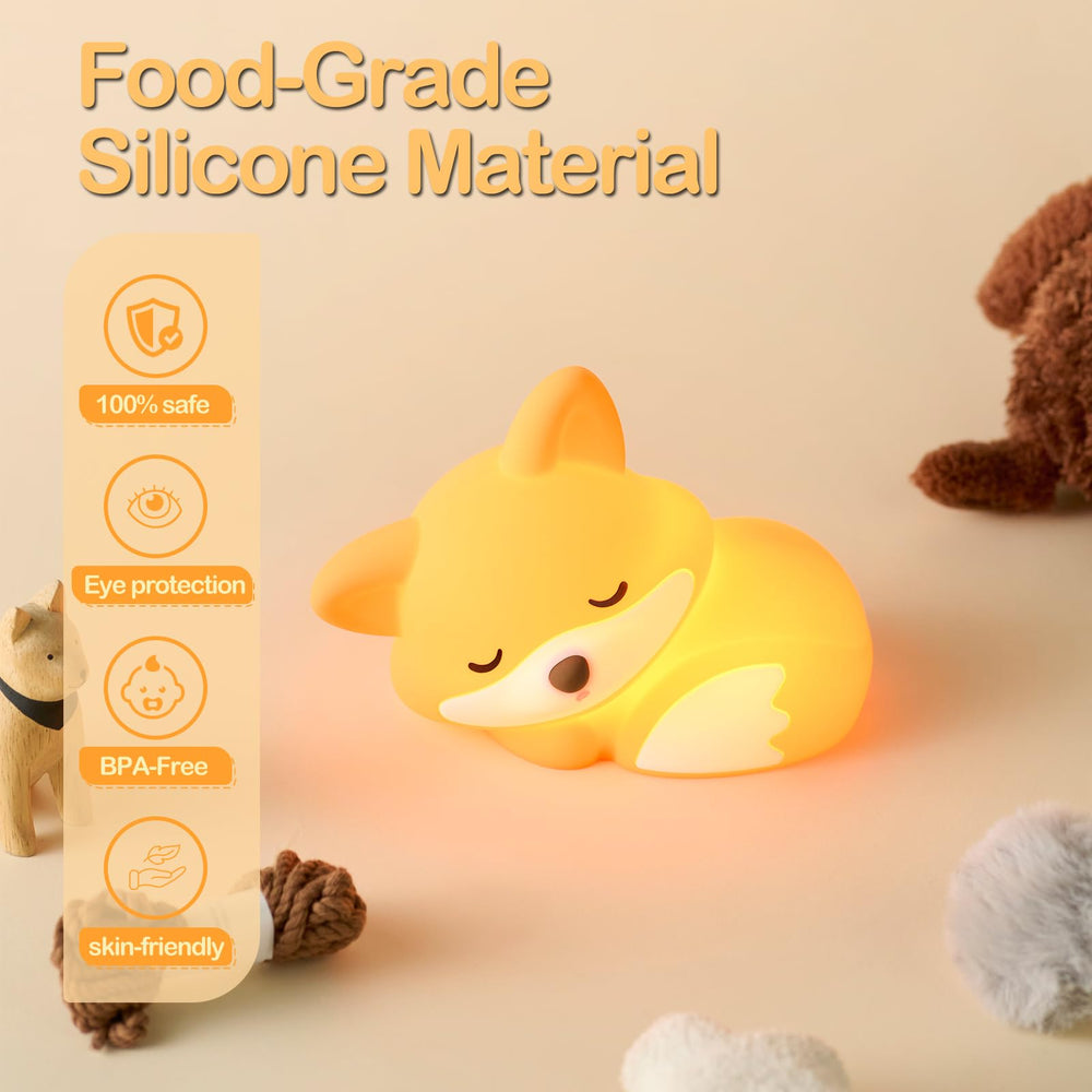 ATSUI Fox Night Light two level brightness for flexible nighttime use.