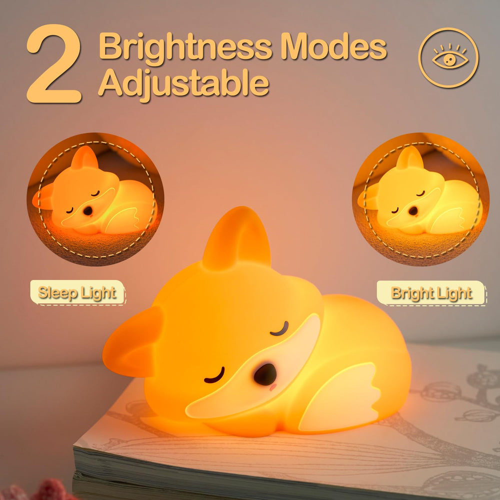 ATSUI Fox Night Light USB-C charging enables long portable use.