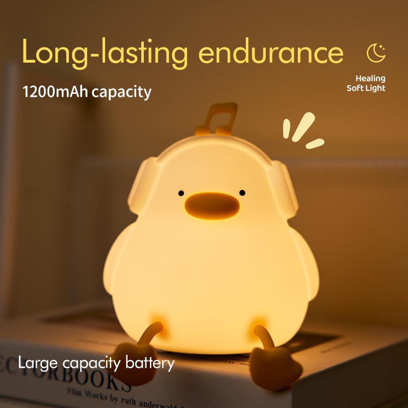 ATSUI USB-C charging keeps night light ready for sleep.