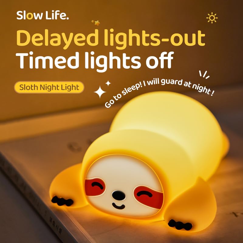 ATSUI Sloth Night Light durable BPA-free silicone for everyday use