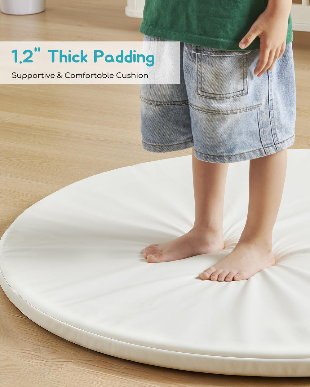 Attababy CertiPUR-US foam offers gentle cushioning for play.