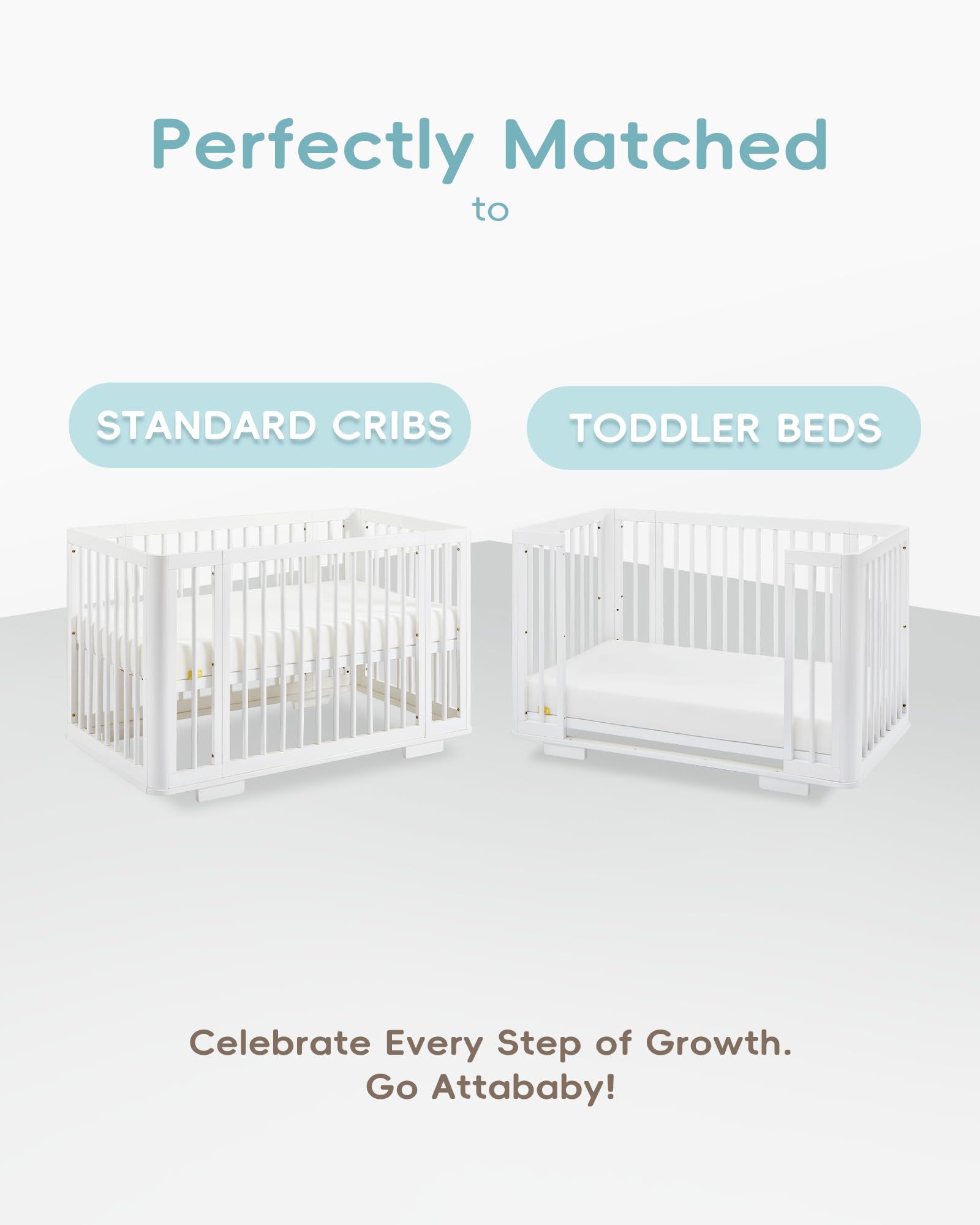 ATTABABY easy-clean surface makes quick cleanup possible after messes.