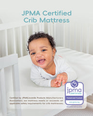 ATTABABY firmer mattress core provides steady support for growing little ones.