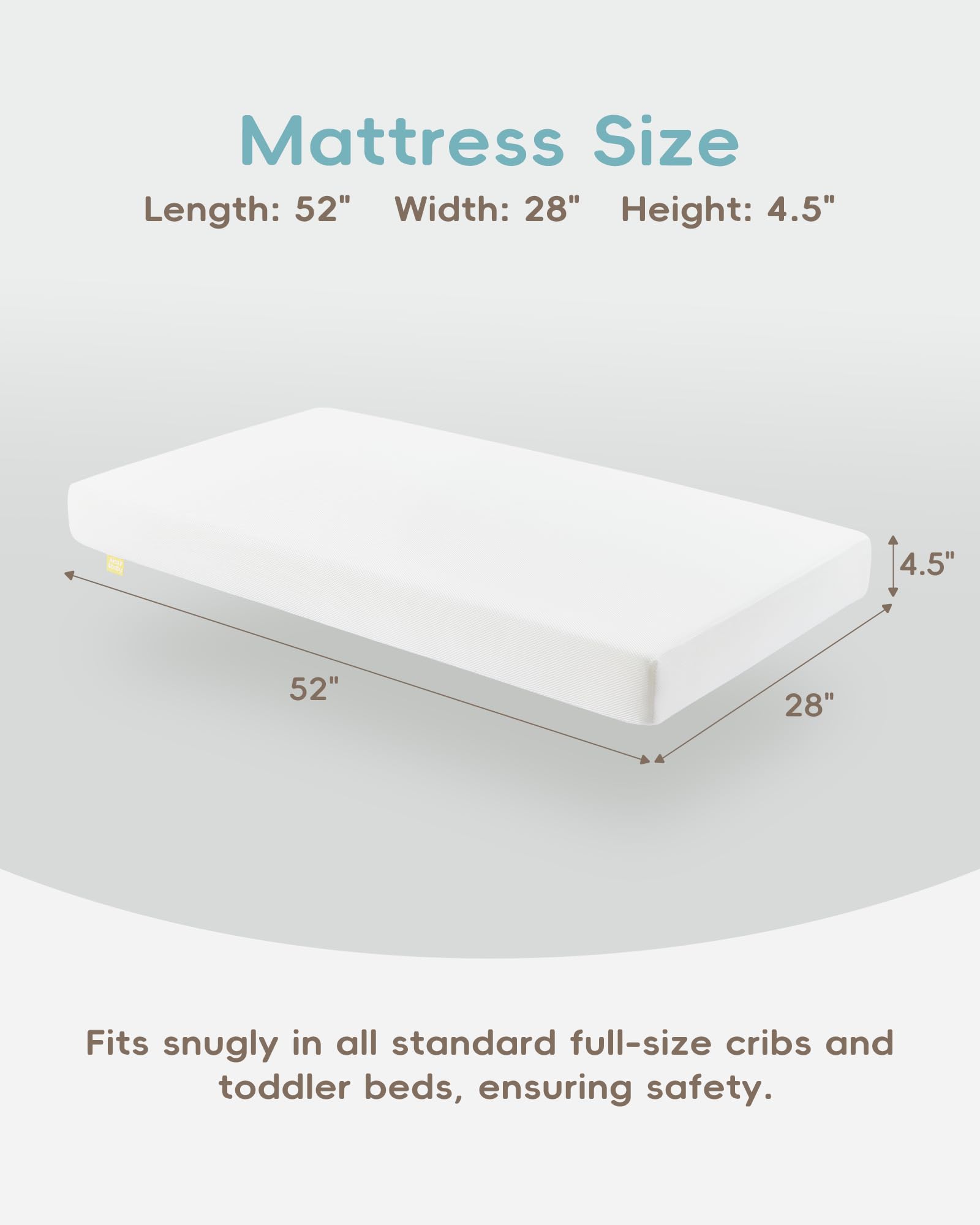 ATTABABY OEKO-TEX approved surface supports skin-safe sleep environments.