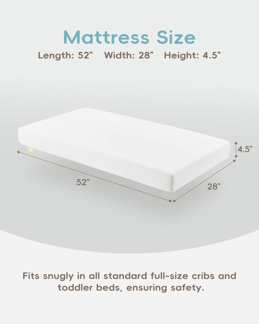 ATTABABY OEKO-TEX approved surface supports skin-safe sleep environments.