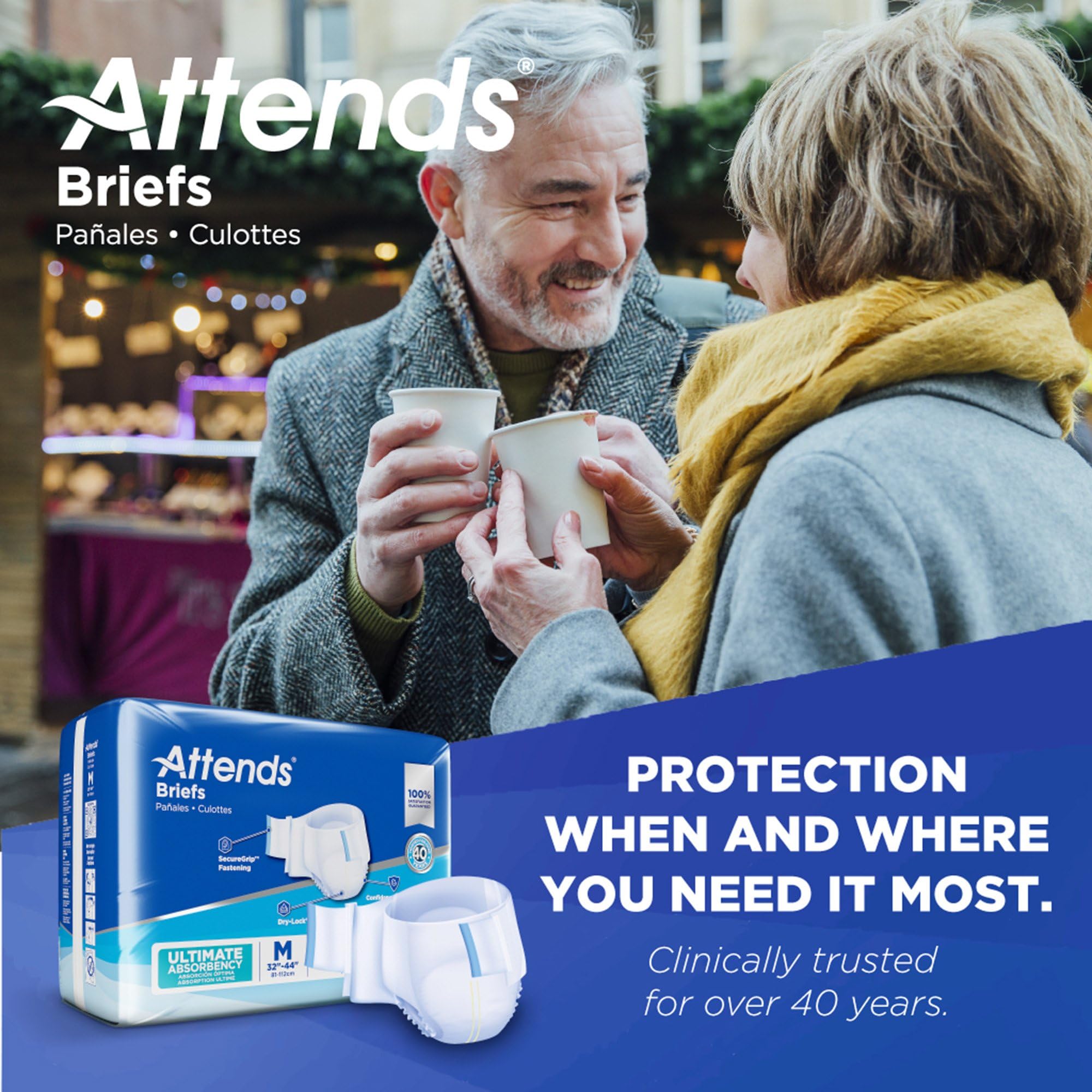 Attends 24ct pack overview emphasizes convenience and steady supply.