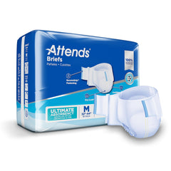 Attends Confidence SmartCool Briefs front view demonstrates secure fit for daily activities.
