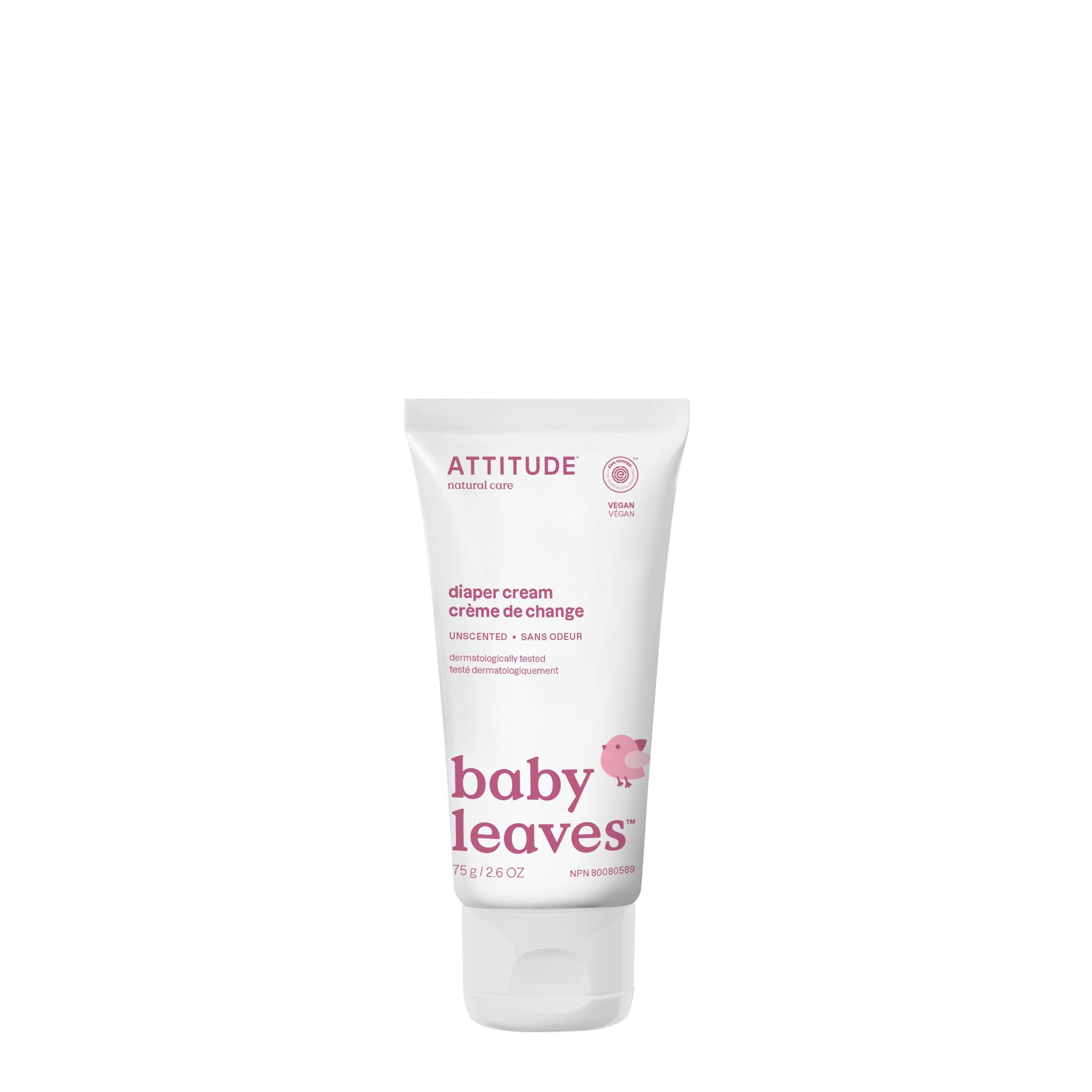 ATTITUDE Baby Diaper Cream tube front, soothing for sensitive baby skin