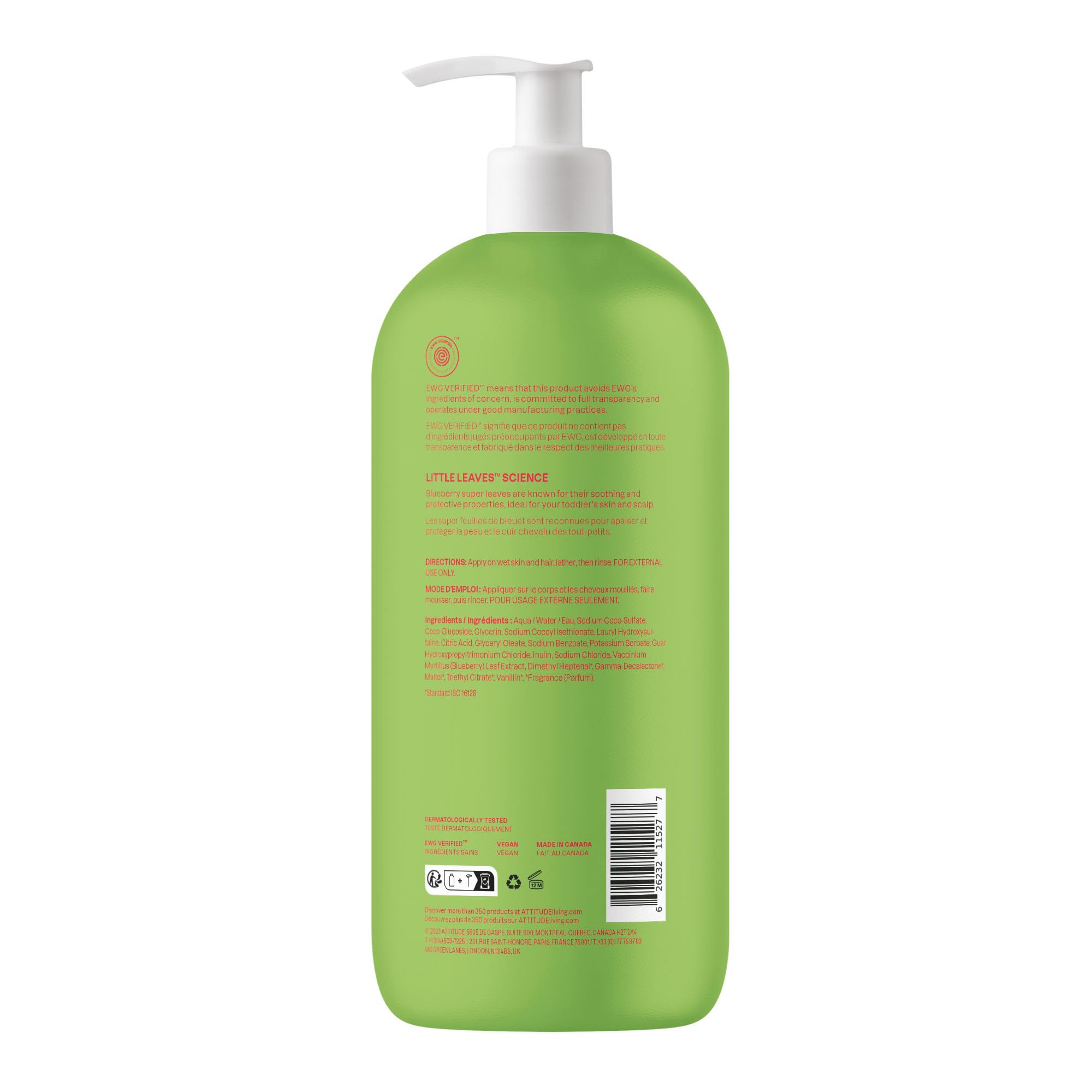 Family bath time scene featuring ATTITUDE kids wash in a playful routine