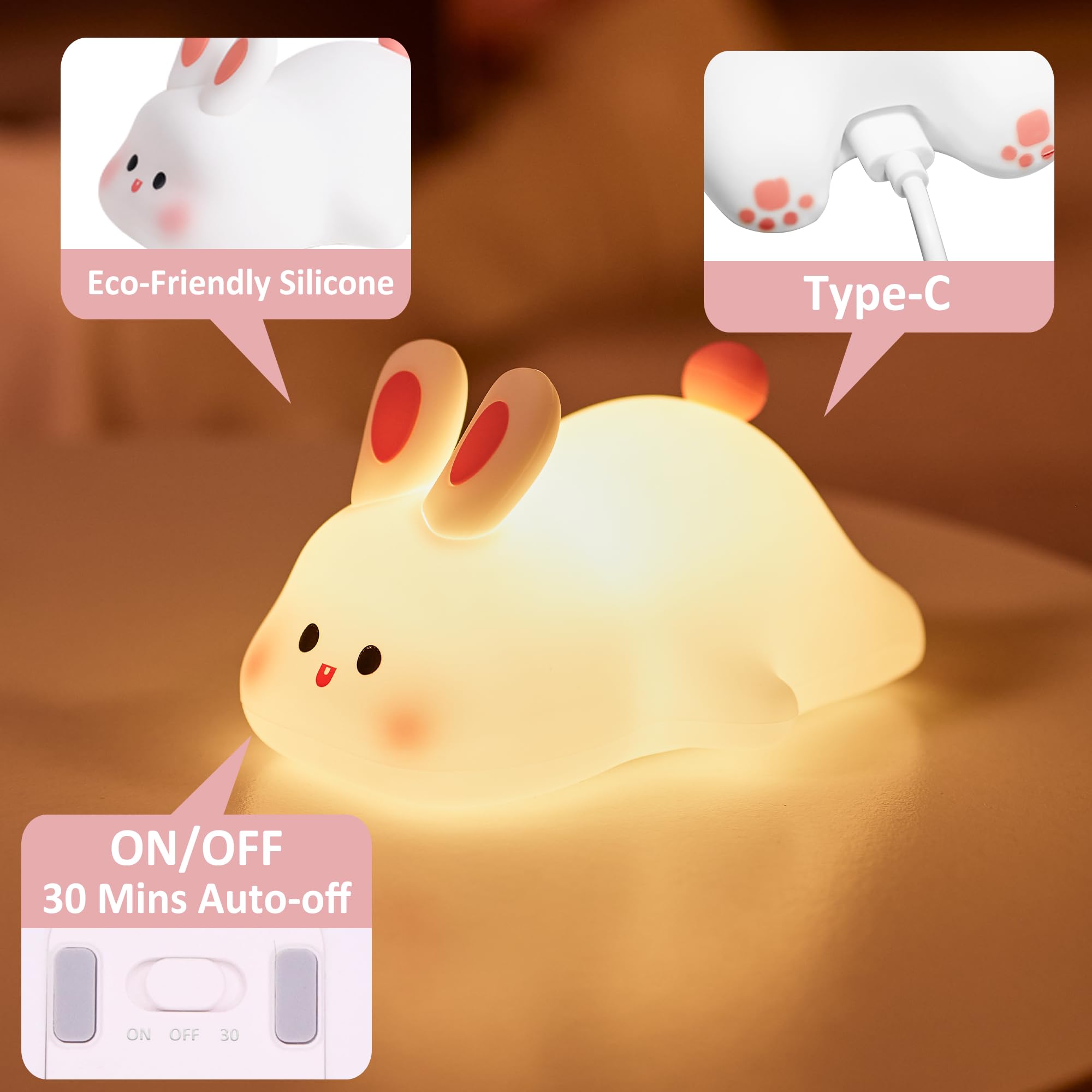 Attivolife anti-blue light LED keeps eyes comfortable during night use.