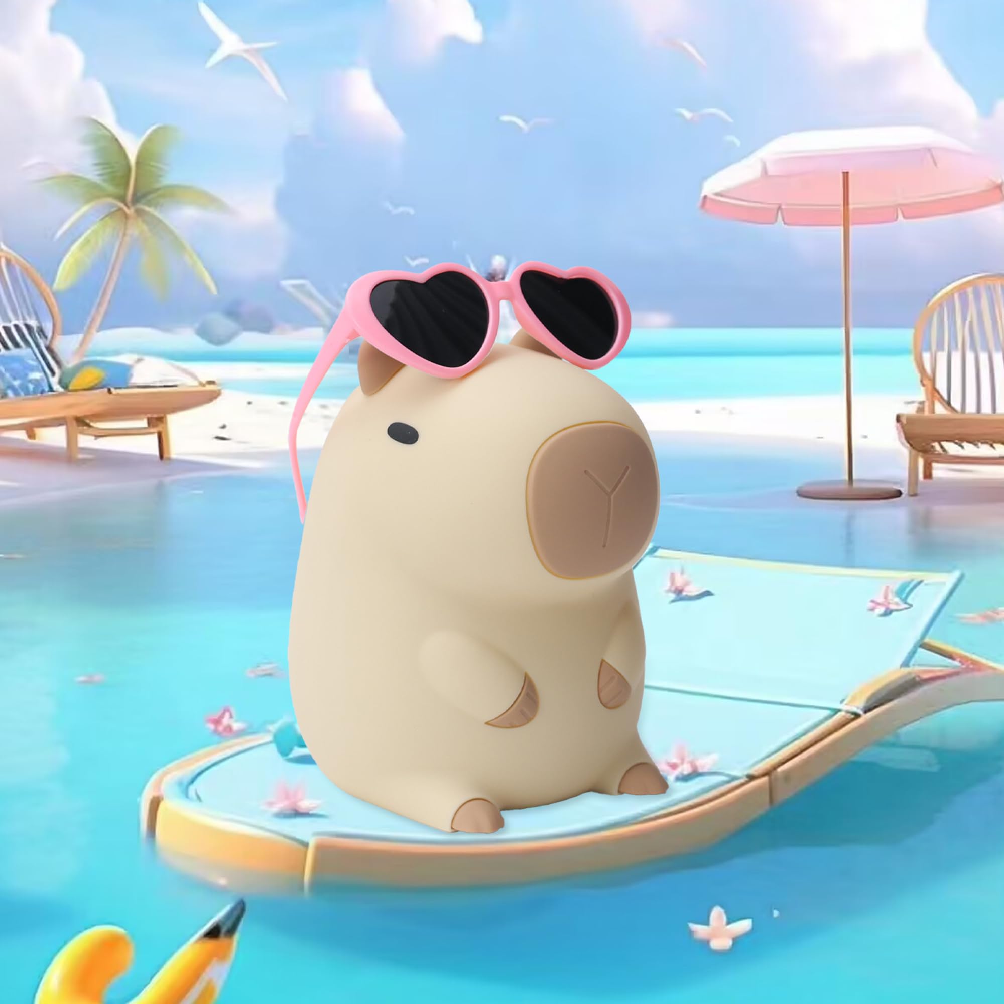 Fun Attivolife Capybara lamp adds playful bathroom decor