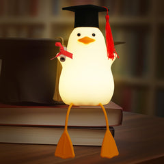 Attivolife duck night light with graduation cap brightens nursery spaces