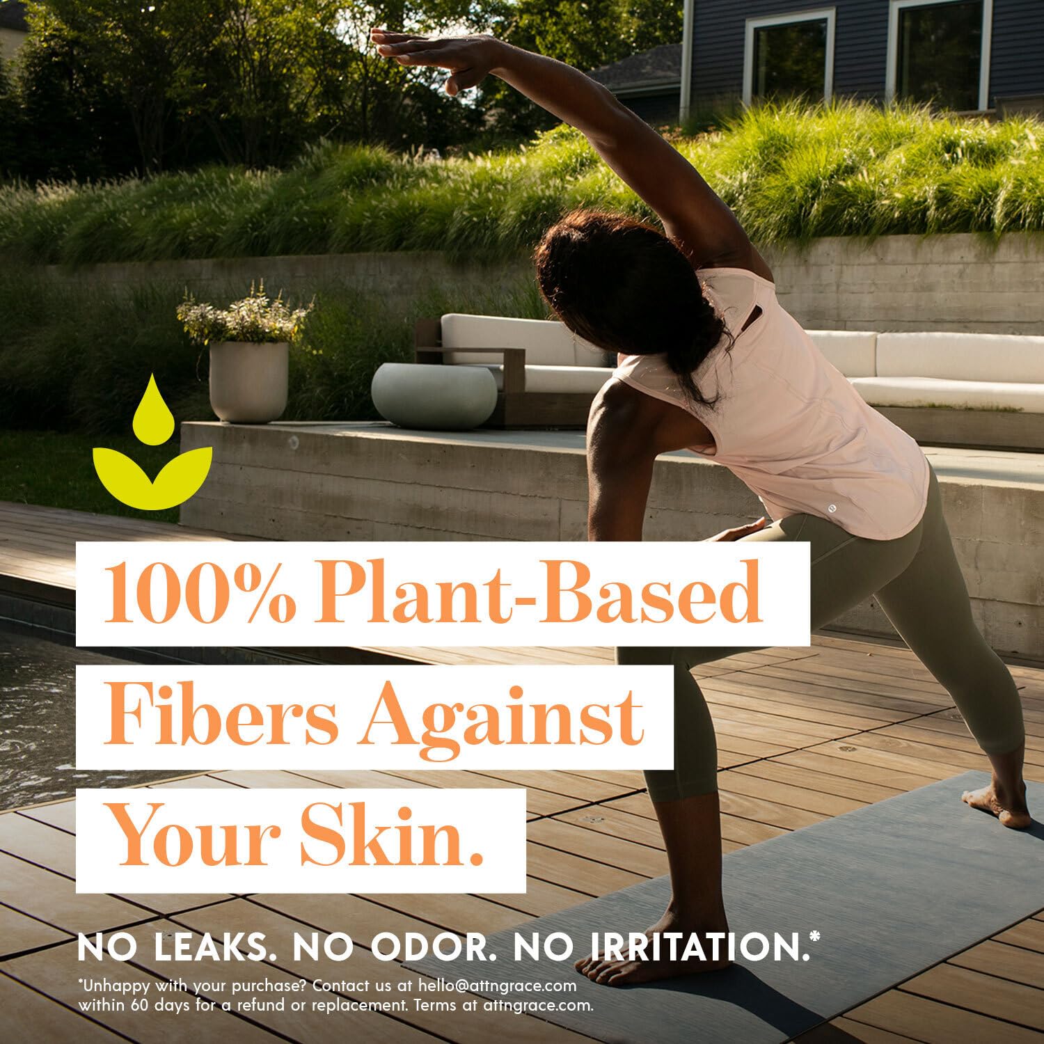 ATTN: GRACE breathable fabric aids airflow for skin comfort