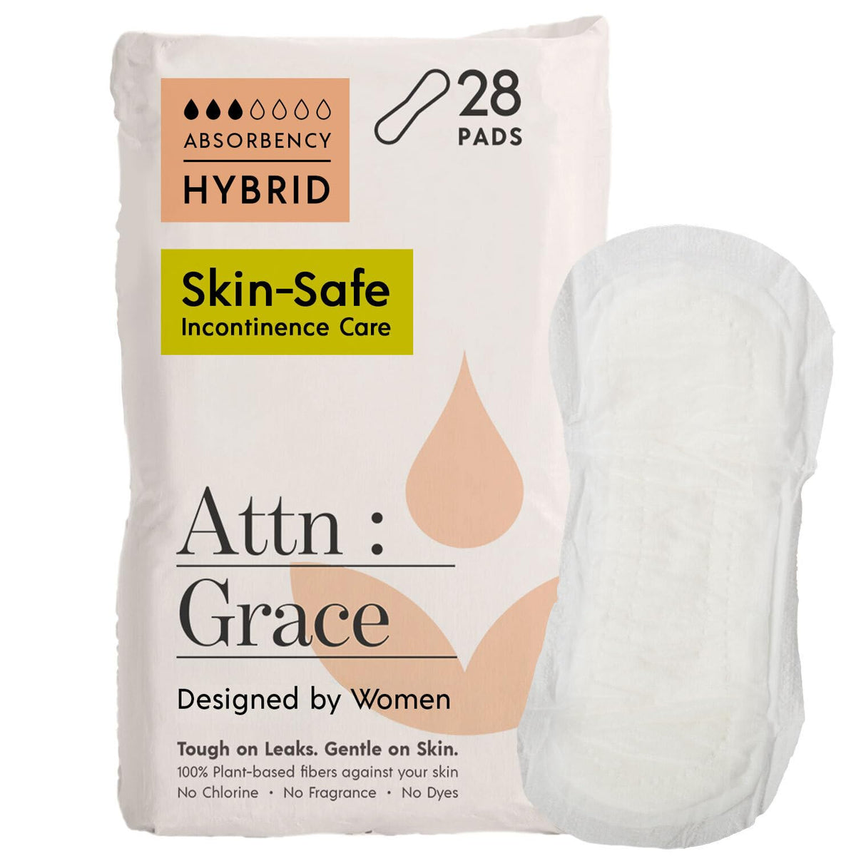 ATTN Grace Hybrid Pad breathable cover for all day comfort.