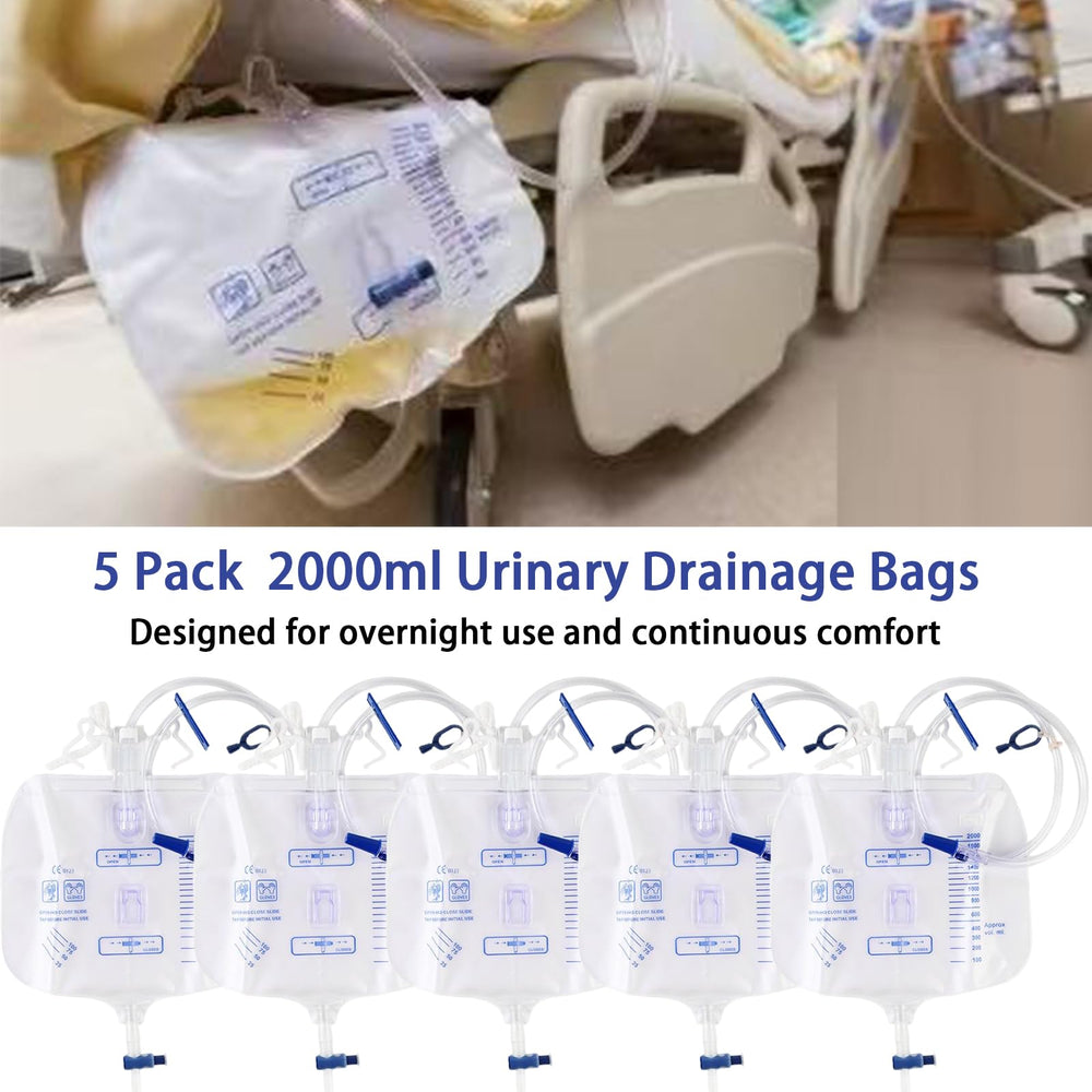 Atwlux 2000ml bag graduations aid precise monitoring of urine output