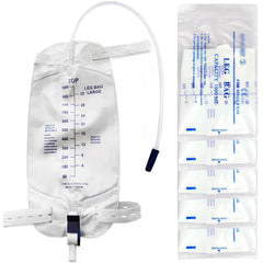 Atwlux five pack urinary leg bag 1000ml, durable and odor-controlled for daily wear