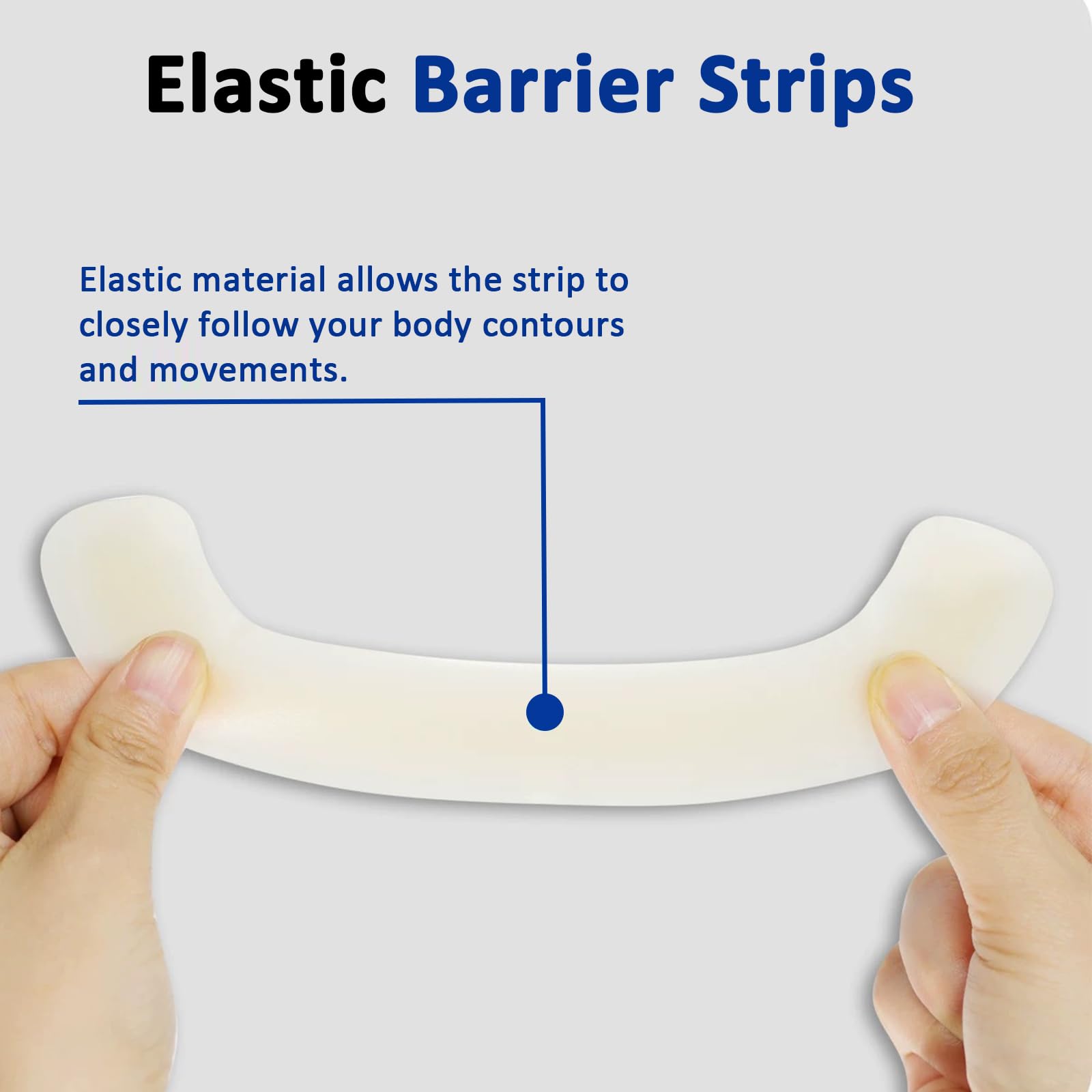 Atwlux skin-friendly barrier strips that wick moisture for comfort.