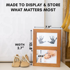 Audric & Anne inkless print kit closeup highlights mess-free handprints and paw prints.