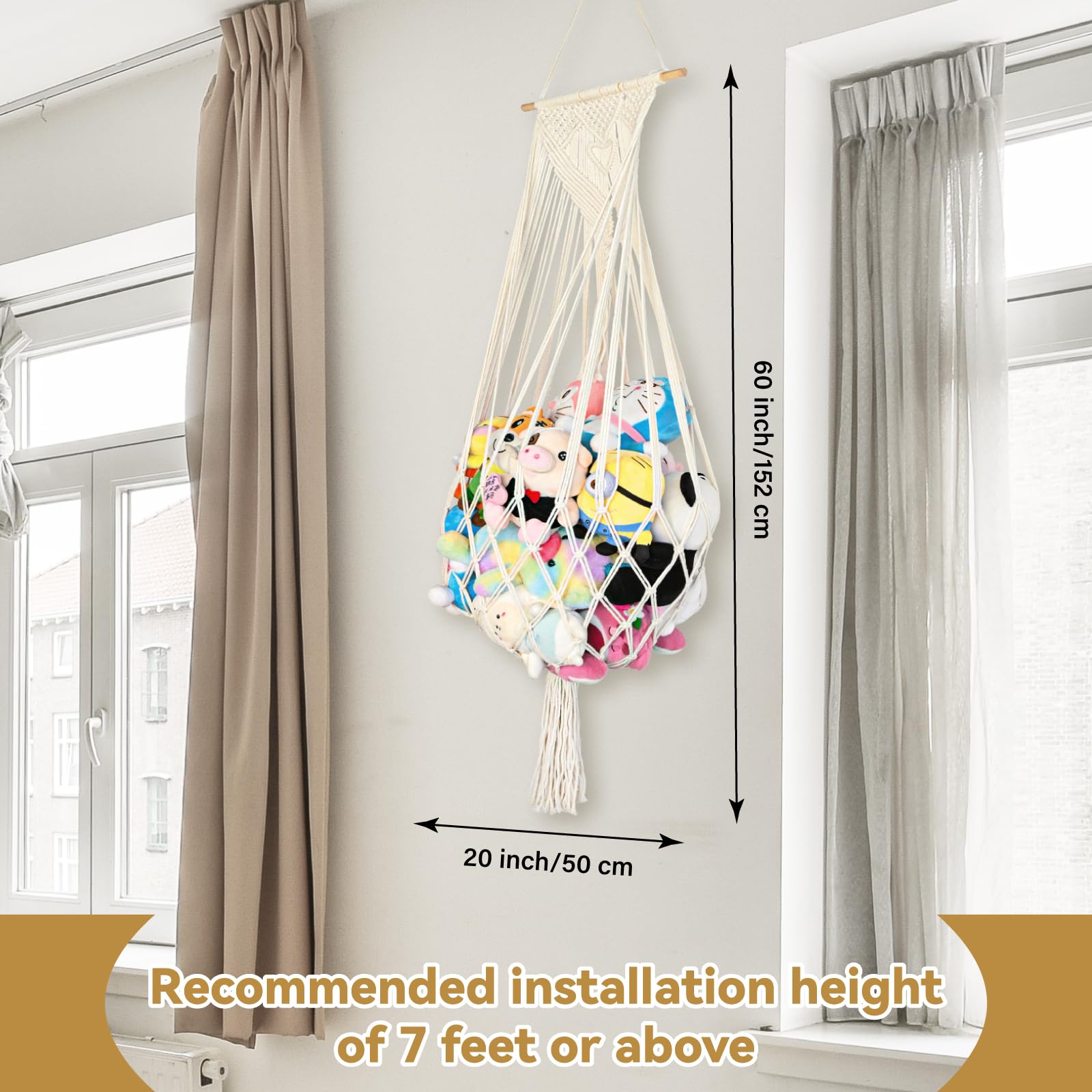 Aufee hammock ceiling hook installation demonstrates quick setup without wall holes.