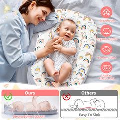 Aufona baby lounger’s bionic-design mimics womb to help calm babies under supervision.