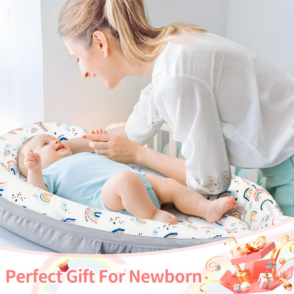Aufona baby lounger removable-cover enables simple cleaning and maintenance.