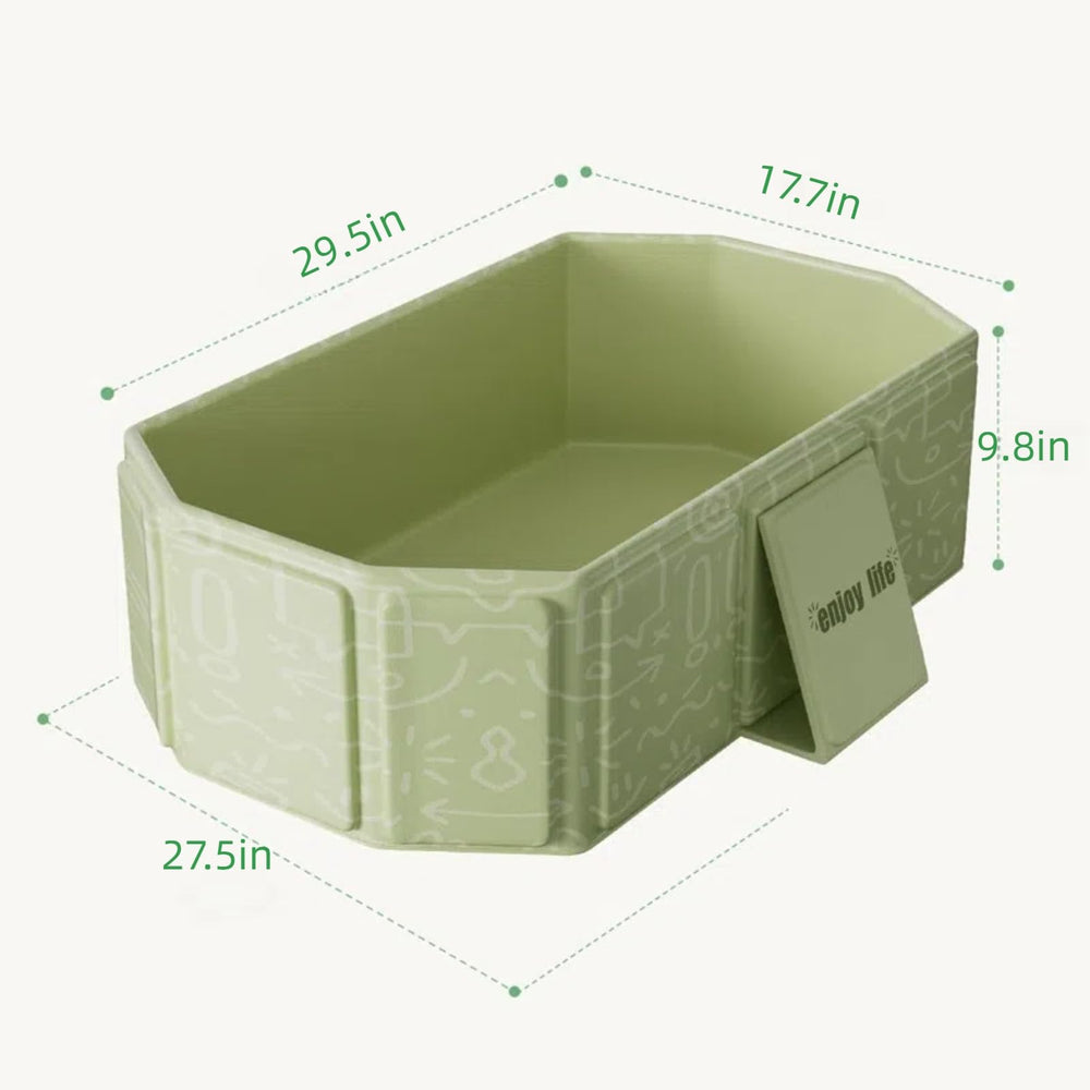 Augonla basin sized for kids during quick baths.