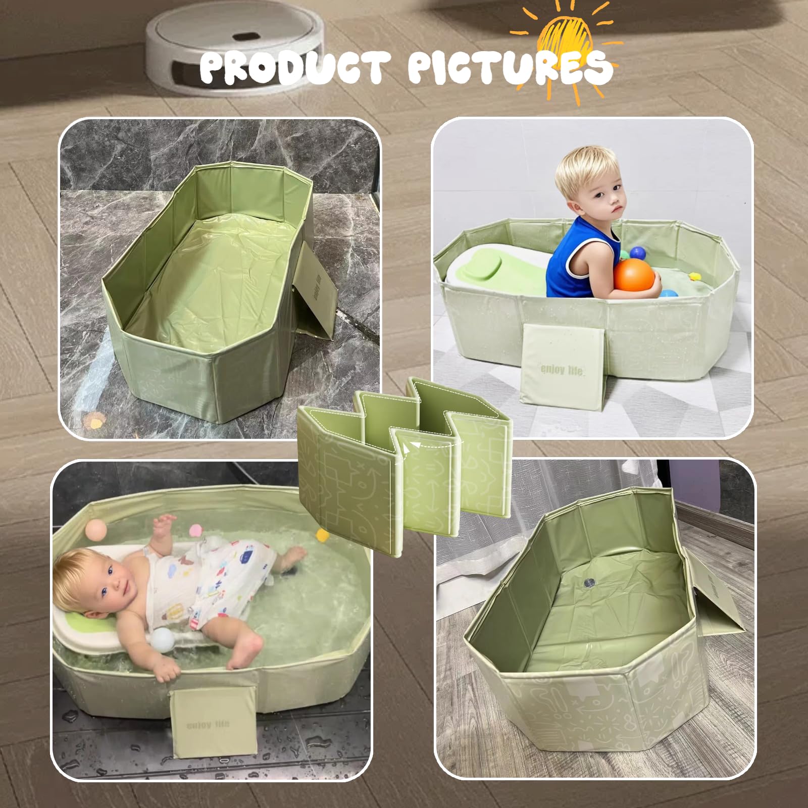 Augonla tub packed for travel and camping.
