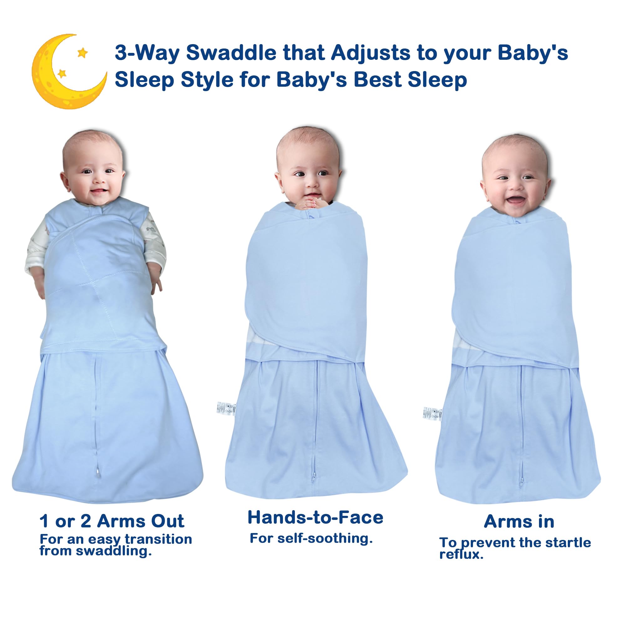 AugTwig arms-in mode helps minimize startle during sleep.