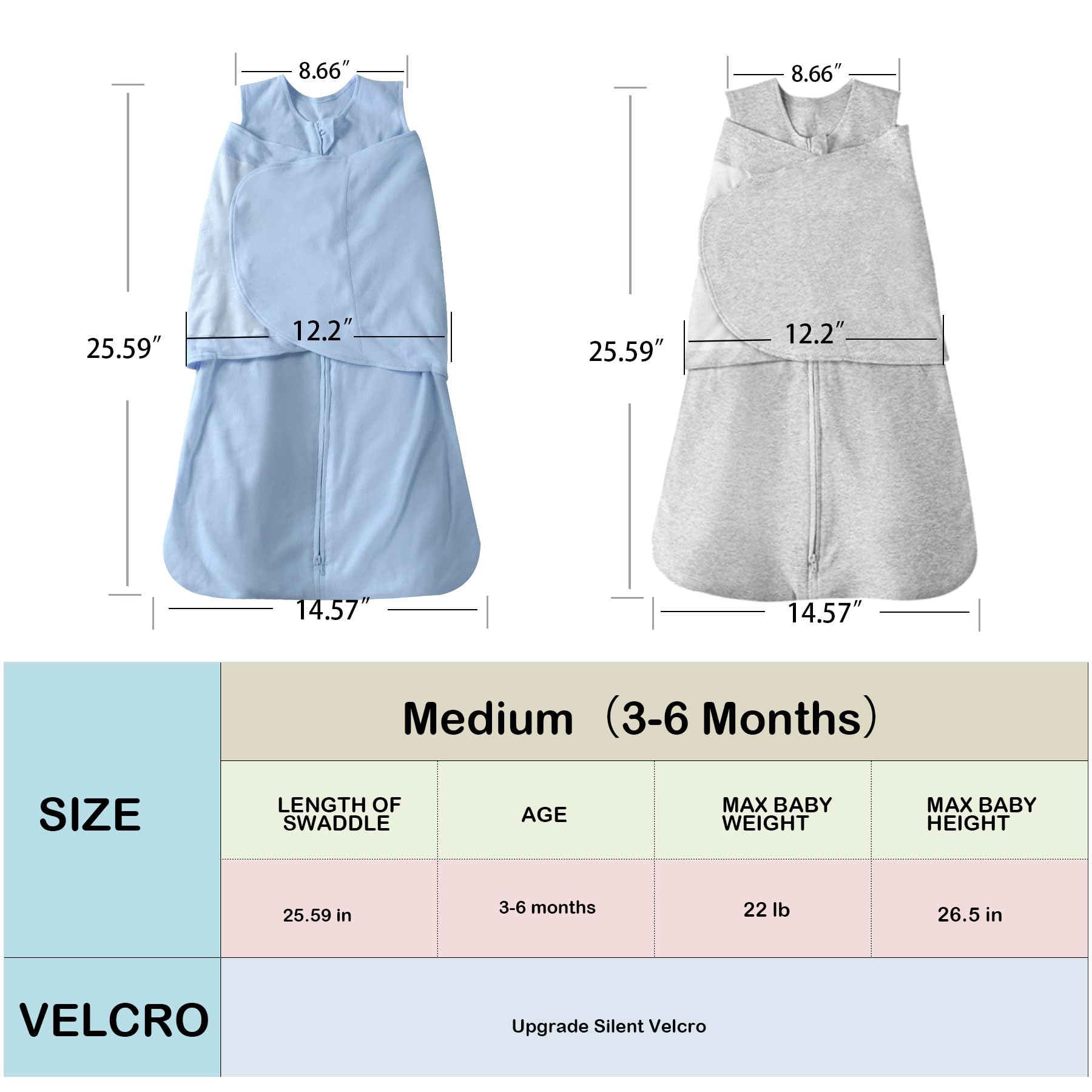 AugTwig medium size covers 12-18 lbs and 22-26 inches.