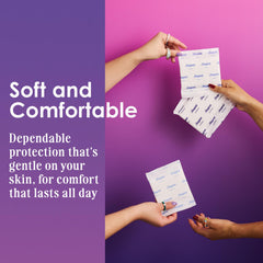 August compostable wrappers close-up demonstrating sustainable packaging option.