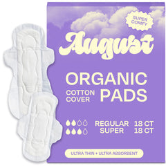 August regular pad with wings pack for reliable day wear.