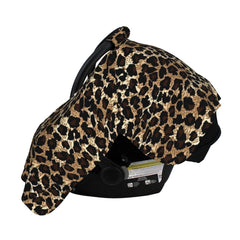 AuHomea leopard print fabric closeup showing soft breathable material.
