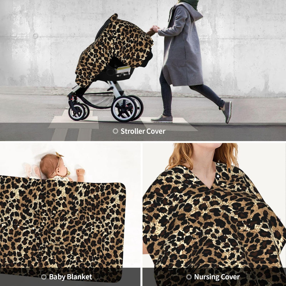 AuHomea privacy cover in public setting protects mom and baby.