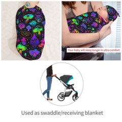 AuHomea swaddle bag tightening adjustment demonstrating customizable snugness