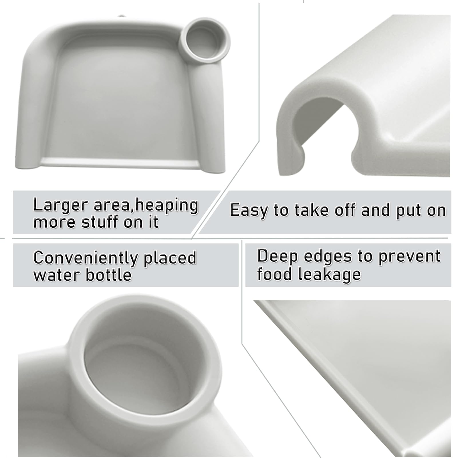 AukeyStar BPA-free silicone tray is dishwasher safe for easy cleaning.