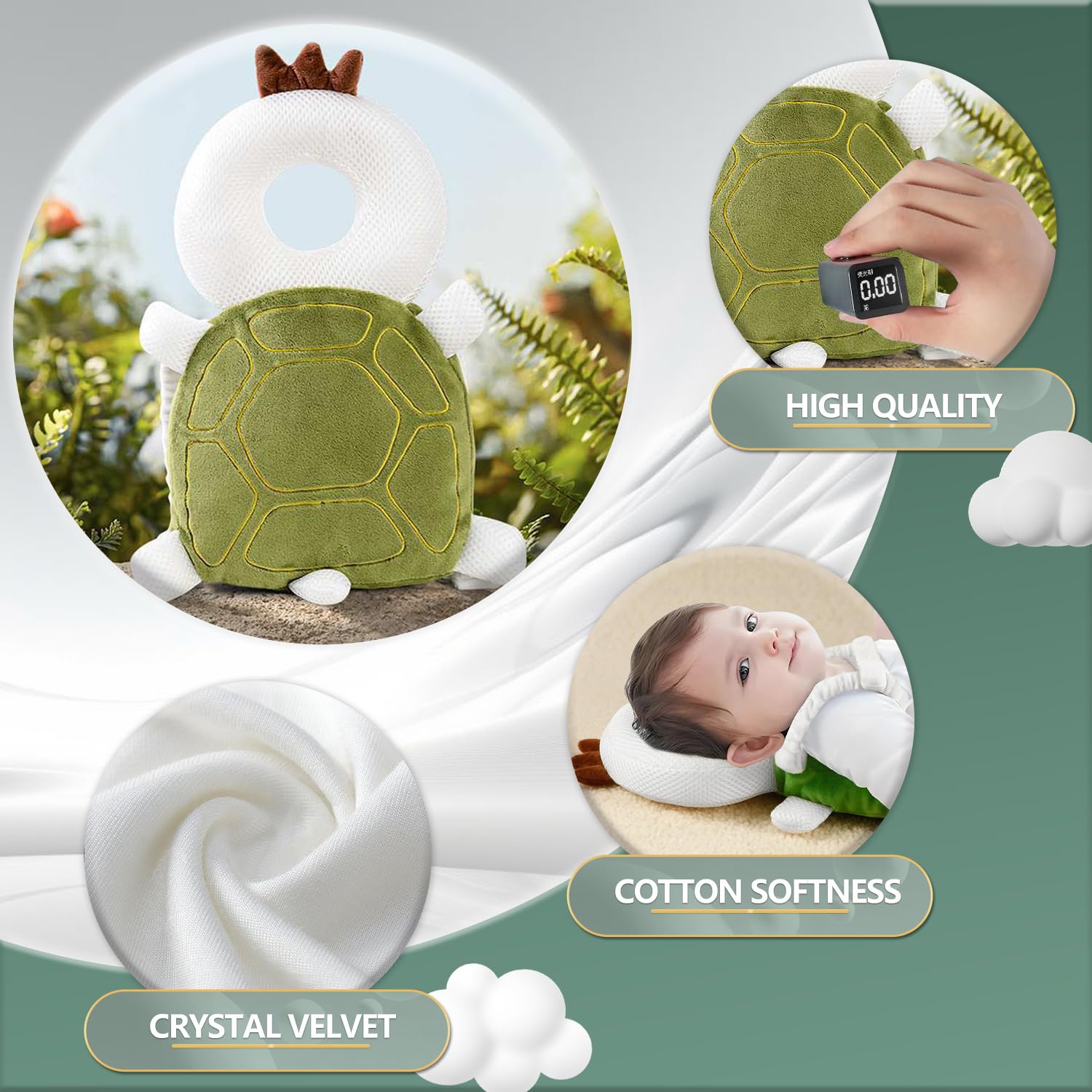 AUKOUPCIL baby knee pads close-up with silicone anti-slip points for stable crawling