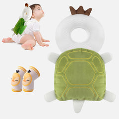 AUKOUPCIL Baby Walker Head Protector Style D front view shows soft cushion for gentle falls