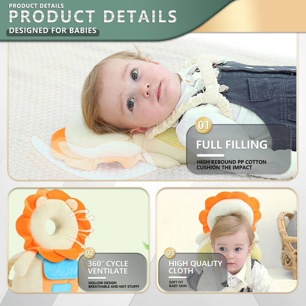 Adjustable plush straps provide comfy, snug fit for growing babies.