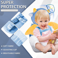 AUKOUPCIL head protector with adjustable plush shoulder straps for a comfortable fit.