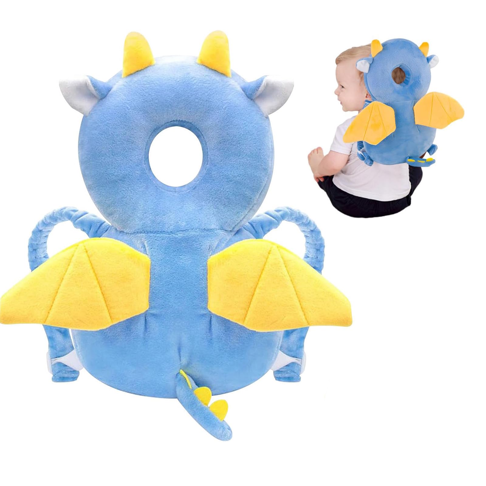 AUKOUPCIL baby head protector on walker backpack Style A for head stabilization.