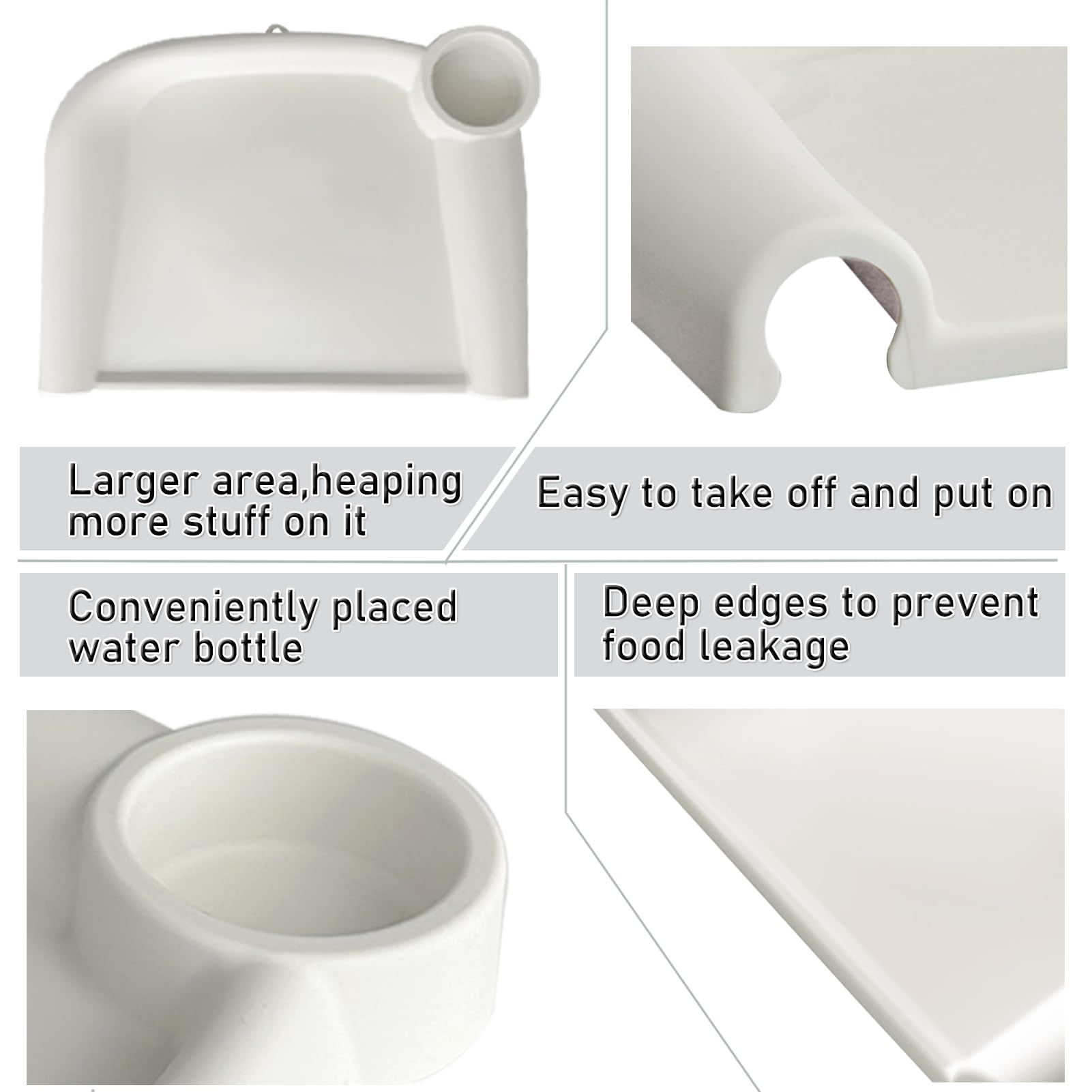 AukeyStar silicone tray is dishwasher safe and gentle on tiny hands.