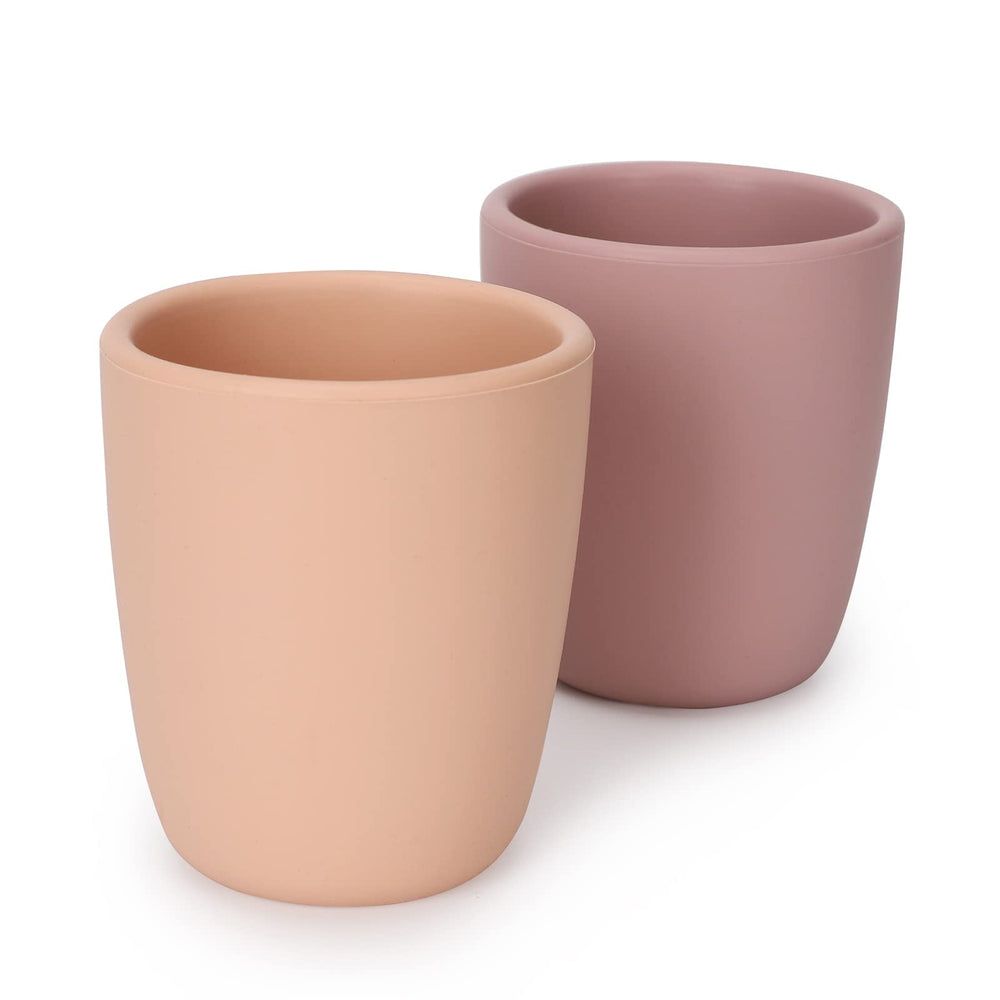 AULEGE unbreakable silicone toddler cup with non-slip base for stable use.