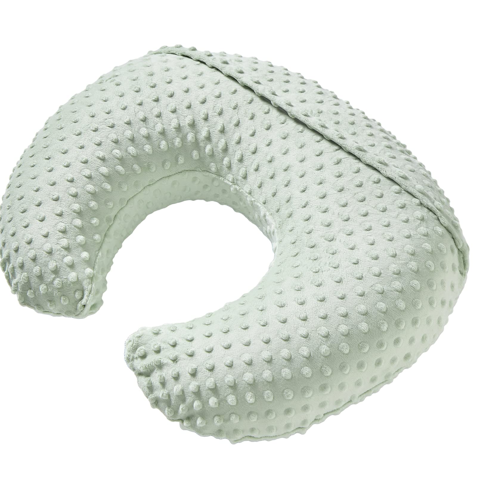 Aullar nursing pillow set up for tummy time with baby.