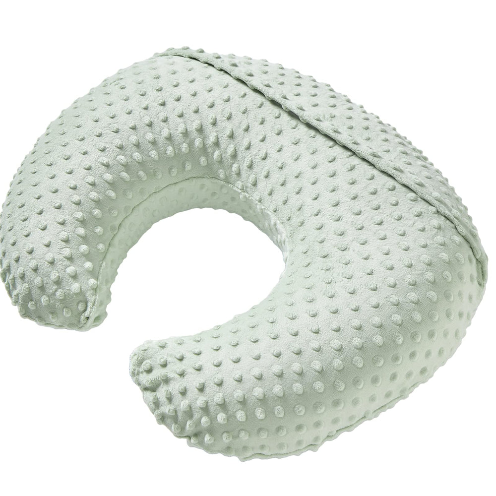 Aullar nursing pillow set up for tummy time with baby.
